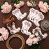 Janlaugh 100 Pcs Pink Western Cowgirl Spring Floral Napkins Paper Pink Boot Floral Party Decorations Paper Guest Towel