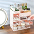 Makeup Storage Organizer, Large Capacity Countertop Organizer for Vanity, Stackable Clear 6 Drawers for Brushes and