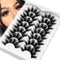 Veleasha False Eyelashes, Long Faux Mink Lashes, Fluffy Handmade Fake Eyelashes, 7 Pairs Pack Luxury Cat Eye