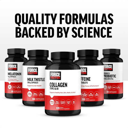 FORCE FACTOR Vitamin B Complex, 60 Vegetable Capsules for Energy, Vitality, Heart Health, Includes B1, B2, B3, B6, B12,
