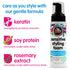So Cozy Kids Sensitive Styling Foam, Gentle Natural Hold Styler for Straight or Curly Hair, Rosemary, 6 fl oz