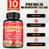 Satoomi 90 Capsules - 10in1 Turkey Tail Supplement with Lions Mane, Reishi Mushroom & Others for 90 Days