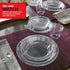 40 Pack 12 oz Elegant Clear Plastic Bowls, Disposable Small Bowls for Parties, Thick and Sturdy