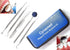 Dental Hygiene Set of 5 - Stainless Steel Tarter Scraper, Toothpick, Mouth Mirror, Ideal for Personal Use