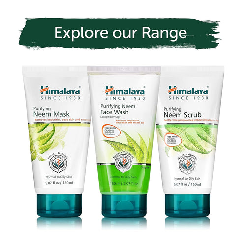 Himalaya Purifying Neem Scrub for Deep Clean, Exfoliate & Purifies Skin, 5.07 oz