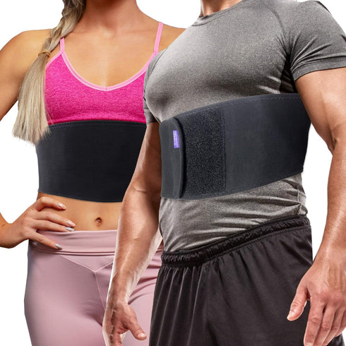Everyday Medical Broken Rib Brace for Men and Women, Bamboo Charcoal Rib Support Compression Brace, Small/Medium