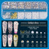 Nail Art Rhinestone Glue Gel & 3D Charms Accessories Kit, Includes 15ml Rhinestone Glue and Dual-End Brush