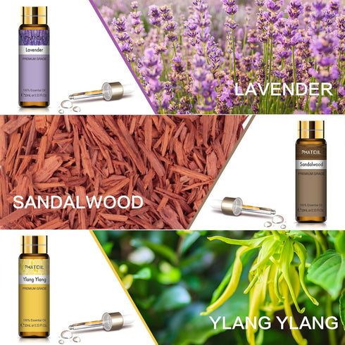 9PCS Premium Quality Essential Oils Set - 10ml/0.33fl. oz Fragrance Oils for Soap Making & Diffusers