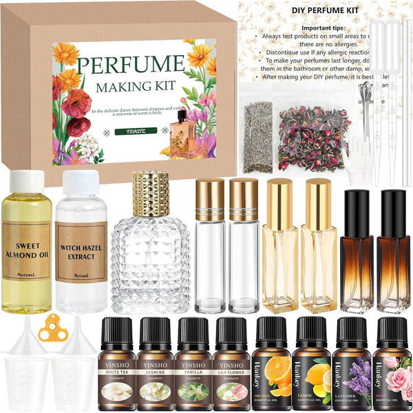 TSVATE DIY Perfume Making Kit for Women- Roller Perfume Making Kit, Travel