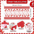 Set Chicingyou Crawfish Boil Party with Table Cover, Gloves & Bibs