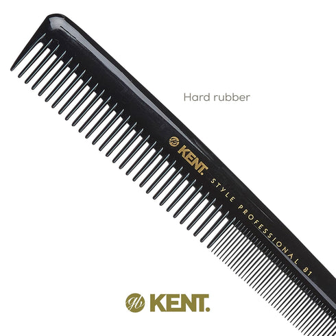 Kent SPC81 Salon-Style Dressing Cutting Comb, Professional Barber Haircut Comb for All Hair Types