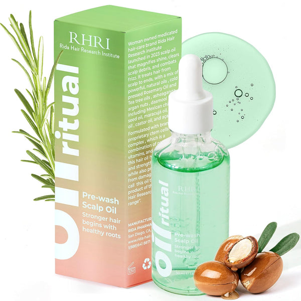 Pre Wash Hair Oil for Hair Growth - Vegan Scalp Treatment with Rosemary Oil