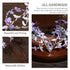 MOSTORY Handmade Purple Woodland Fairy Headpiece, Elf Crown with Rhinestone for Cosplay