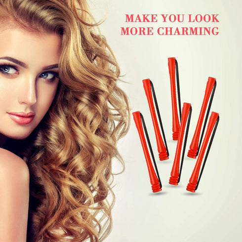 WILLBOND 60 Pcs Perm Rods - Plastic Cold Wave Perming Curlers for Short Long Hair, Small Hair Curling Rollers with
