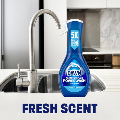 Dawn Platinum Powerwash Dish Spray, Fresh Scent, 16 Fl Oz.