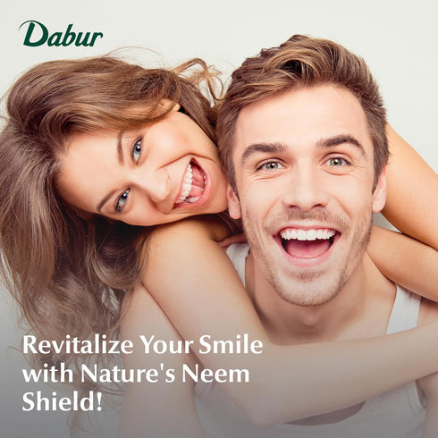 Dabur Herbal Toothpaste - Natural, Fluoride-Free Oral Care Formula for Fresh Breath, Neem Infused Brilliance