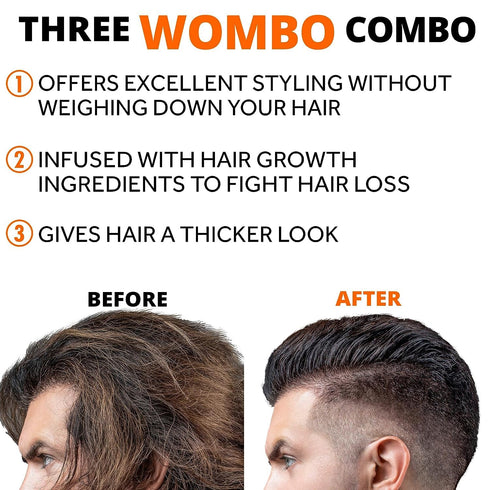 Thickening Hair Styling Pomade for Men - 1 Pack Strong Hold, Water Base, Natural Hair Growth Ingredients