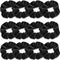 IVARYSS 12 Pcs Black Velvet Scrunchies for Women, Soft Ponytail Holders, Classic Elastic Hair Bands for Girls