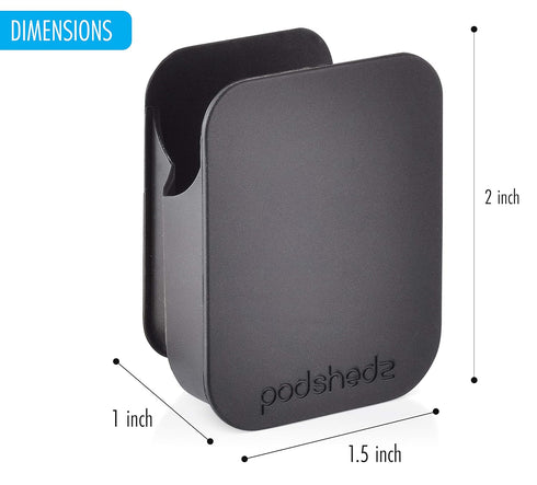 Podshedz Hand Sanitizer Holder attaches to Cell Phone, Car Dashboards and Other Surfaces, Compatible with Bath & Body