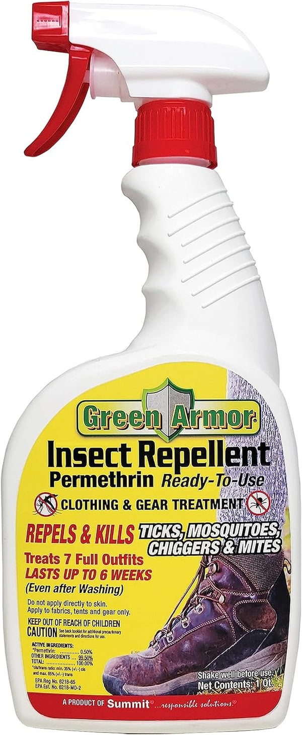 Insect Repellent Permethrin RTU, Trigger Spray, 32 Ounce