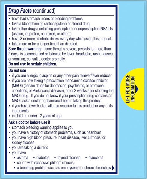 ALKA-SELTZER PLUS Severe Cold & Cough Medicine - PowerFast Fizz Citrus Effervescent Tablets, Fast Relief, 24 Count