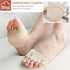 2 Pairs Toe Socks, Five Finger Liner Socks for Women and Men, Non-Slip Hidden Ball of Foot Covers