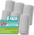 6 Pack Damp Dusting Sponge Duster, Grey Reusable Household Cleaning Sponge Tool