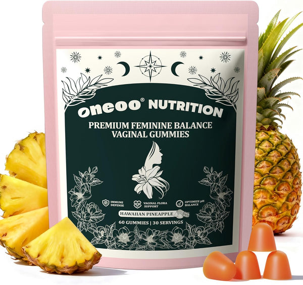 Oneoo Feminine Balance Gummies - Premium Balance Gummies for Women's pH Health, Feminine