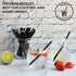 Paper Cocktail Straws 5 inch - 500 ct. Biodegradable Small Black Drinking Straws for Restaurant, Bar, Food Services