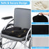 Fenshunder Tailbone 18"x14"x2.8" Wheelchair Seat Cushion with Memory Foam - Relieves Sciatica, Back & Pain, Pressure