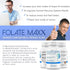FolateMaxx L-Methylfolate Supplement, 1mg Professional Strength with Optimized Bioactive Methylfolate, 180 Vegetarian