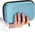 Hipiwe Hard Shell Essential Oil Carrying Case for 12 Bottles, Travel Size Essential Oils Bag Organizer (Blue)