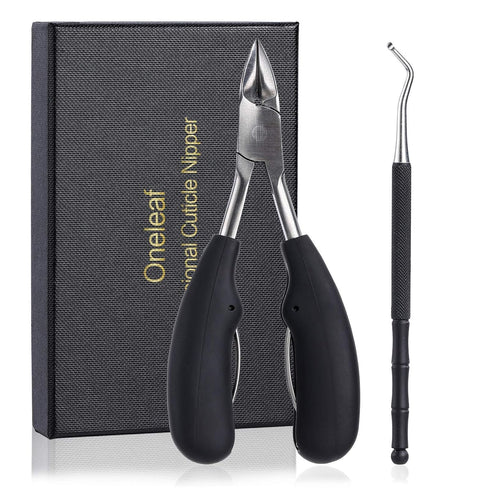 Oneleaf Toenail Clipper Set for Thick and Ingrown Toenails with Toenail Cleaner/Lifter - Premium Professional Stainless