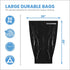 55 Gallon Trash Bags, 55-60 Gallon Trash Bags Heavy Duty (50 COUNT) - Large Black Trash Bags, 50-60 Gallon Garbage Bags for Contractors, Commercial, and Lawn, 35 x 55" - Made in USA