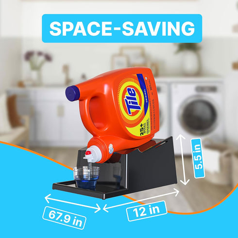 Skywin No-Spill Liquid Laundry Detergent Holder Organizer with Drip Tray for Laundry Room