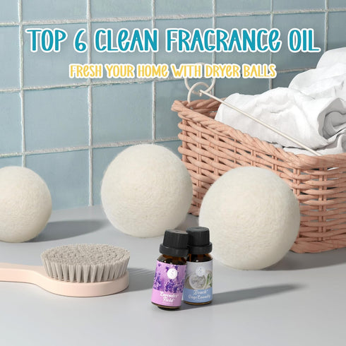 Clean Essential Oils Set: Fragrance Oil Set for Diffusers and Candle Making - 6x10ml