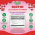Biotin Jelly Bean Gummy Vitamins, Max Strength 10000mcg for Hair, Skin and Nails, 120 Strawberry Blast Jelly Beans,