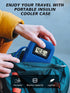 YOUSHARES Insulin Cooler Travel Case with Temperature Display, Refrigerated Medicine Case with 2 TSA Approved Ice