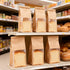 TOSPARTY 50 5.1 3.9 11 Inch Packaging PCS Bread Bags, x x Brown Kraft Paper Cookie Bags with Tin Tie Tab Lock