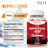 Alpha Lipoic Acid Gummies, Extra Strength ALA Antioxidant Supplement for Brain Health, 60 Chewable Pain Relief (2 Pack)