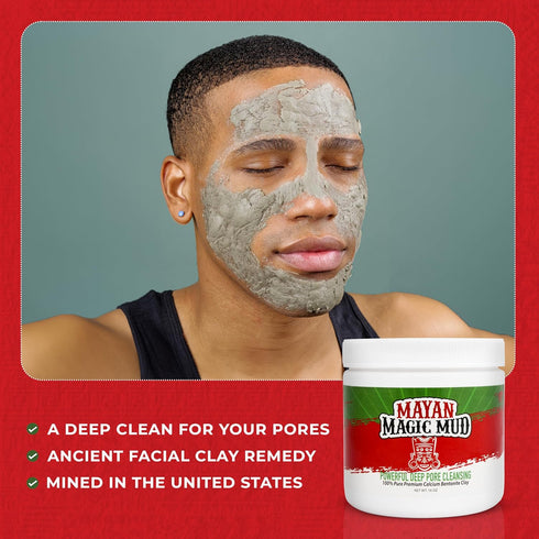 Powerful Deep Pore Cleansing Calcium Bentonite Clay - 1 lb - Natural Face Mask Peel for Men and Women