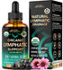 USDA Organic Lymphatic Drainage Drops - 2 fl - Immune System Support & Cleanse with 8-in-1 Herbs, Made in USA