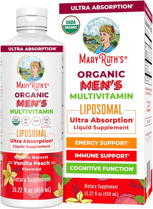MaryRuth Organics Multivitamin for men | Sugar Free mens Multivitamin | Liquid