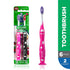 GUM Monsterz Jr Kids’ Toothbrush, Soft Bristled with Suction Cup, For Ages 5+, 2ct