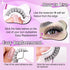 wiwoseo False Eyelashes - Self-Adhesive Natural Wispy Fluffy 16MM Faux Mink Lashes, Reusable