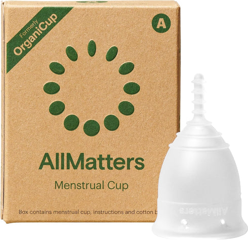 OrganiCup Menstrual Cup by AllMatters - Size A - Best Menstrual Cup, Soft and Flexible, Made in Germany