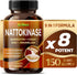 Nattokinase 8,800mg X8 Power with Quercetin, CoQ10, Zinc for Digestion & Immunity, Made in USA