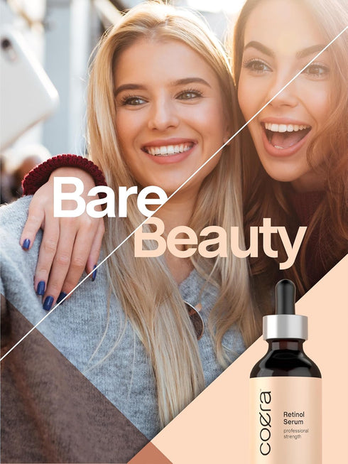 Retinol Serum for Face, 2 fl oz, Professional Strength Formula, Free of Parabens & Fragrances