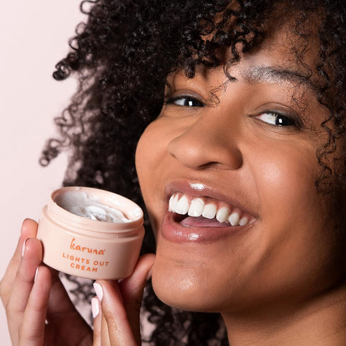 Karuna - Lights Out Cream Nighttime Moisturizer, Anti-Wrinkle Night Cream with Peptides, Hyaluronic Acid, and Magnolia