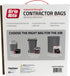 Grip-Rite GRHDC55BAG20 Heavy Duty Black Contractor Bags, 55 Gallon, 38" x 58", 20 Count